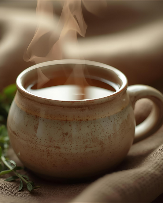 Bloom Drinking Tea